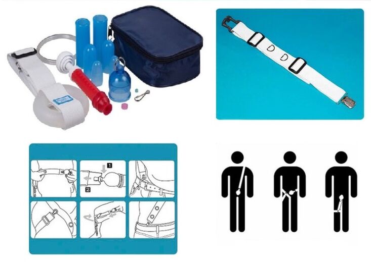 A stretcher can be used to lengthen and widen the penis